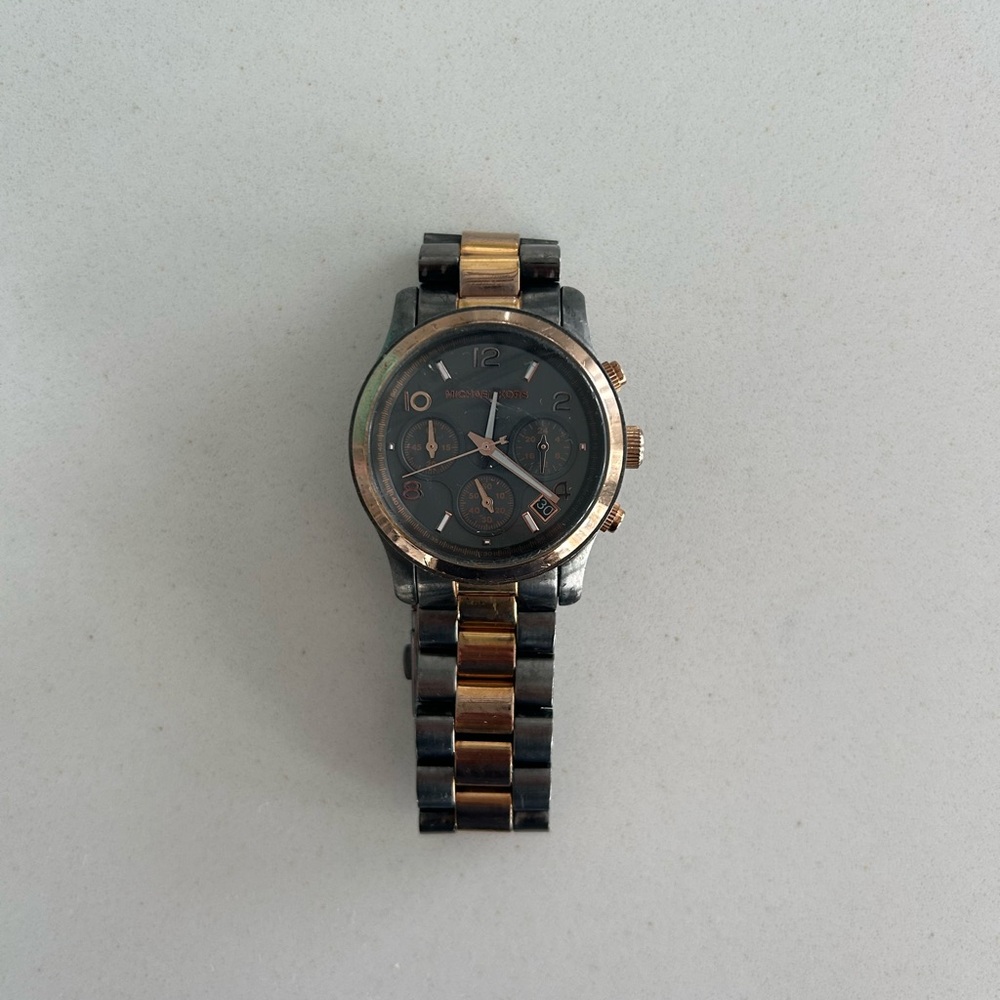 Michael Kors Brown and Rose Gold Women's Watch